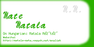 mate matala business card